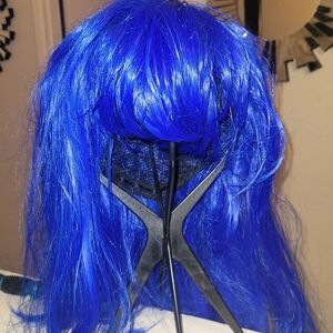 Vibrant Blue Hair Wig
